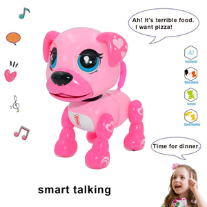 ربات اسباب بازی شارژی سگ سنسوردار صورتی Electronic Robot Dog Smart Pet Pink_اسباب بازی